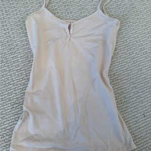 Women's Cream Spaghetti Strap Top